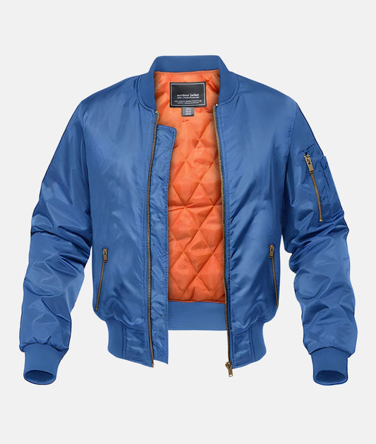 Elegant Padded Bomber Jacket