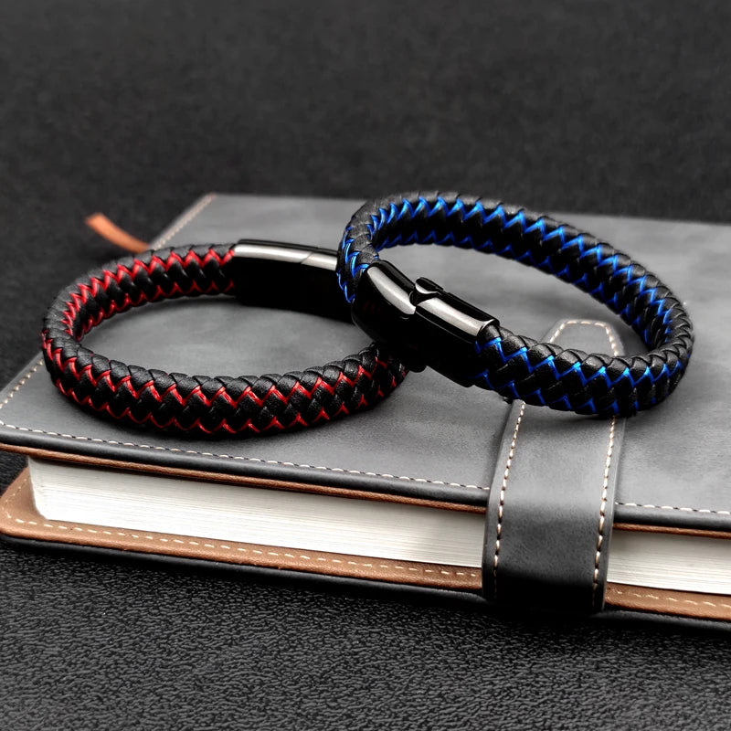 Leather Braided Men's Bracelet