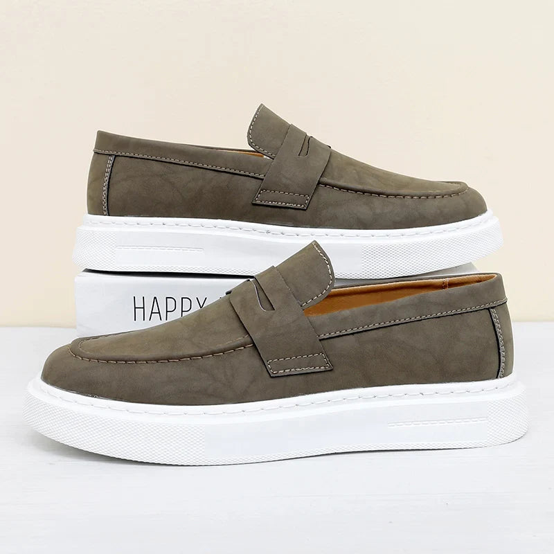 Chic Leather Slip-on Shoes