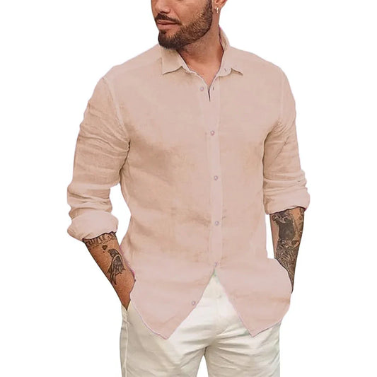 Hawaiian Cotton Linen Shirt