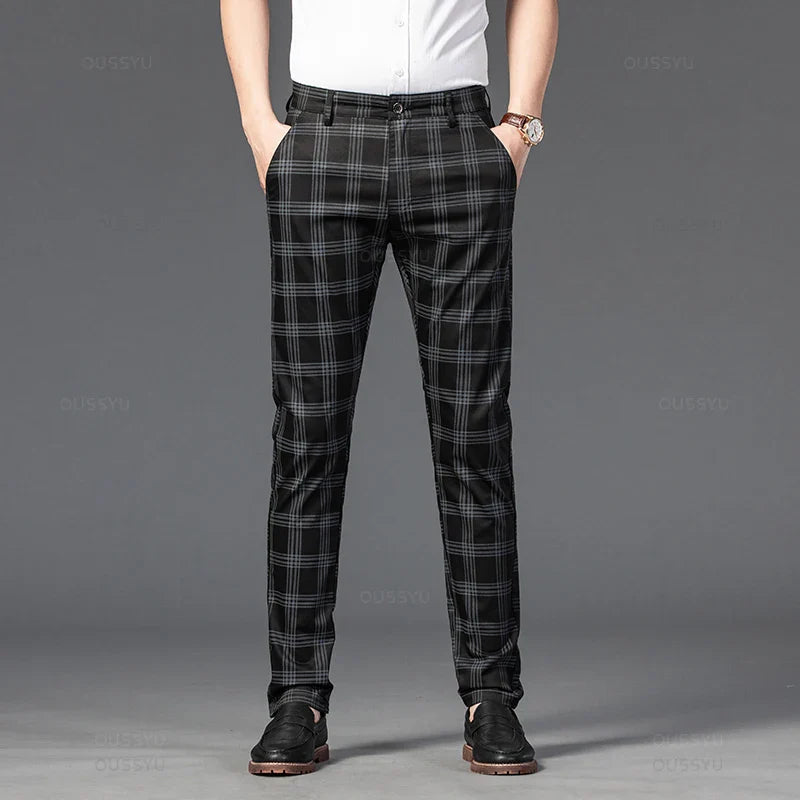 Elegant Plaid Pants