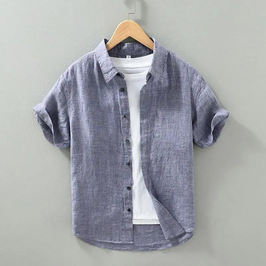 Short Sleeved Linen Shirt