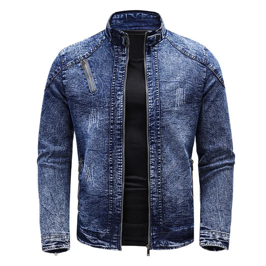 Denim Motorcycle Jacket