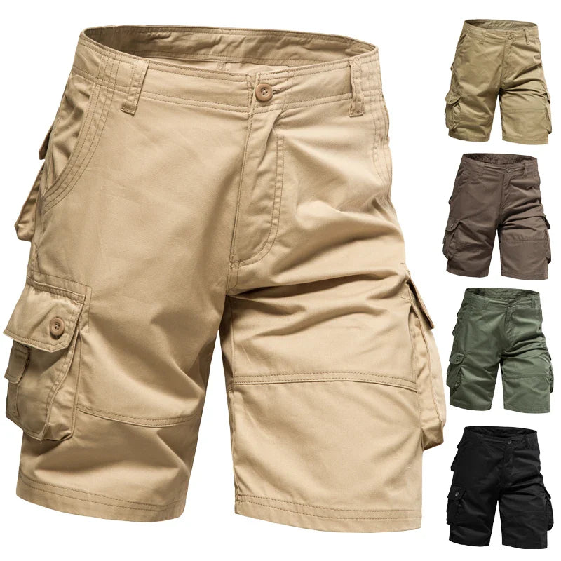 Multi-Pocket Men's Shorts