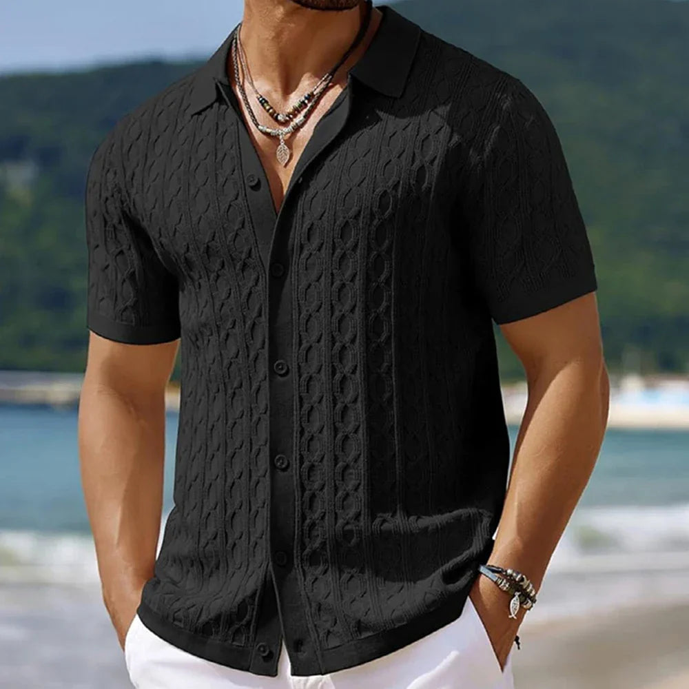 Button-Up Polo Shirt