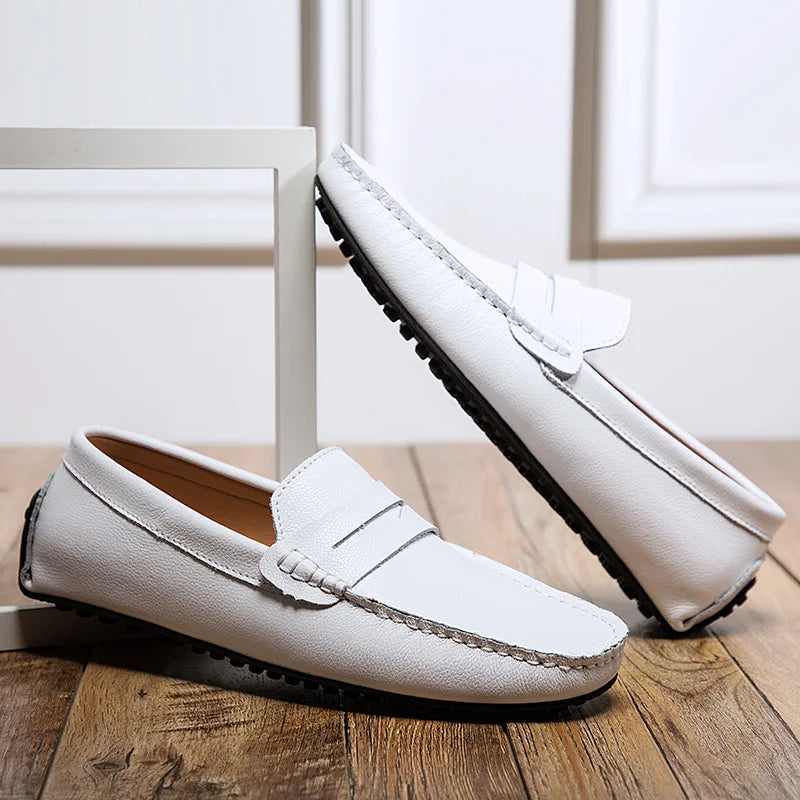 Casual Leather Summer Loafers
