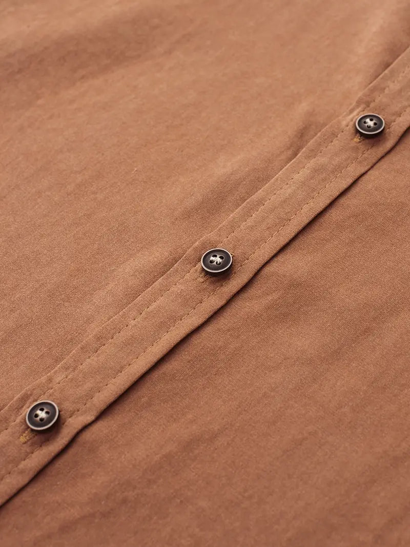 Casual Short Sleeved Cotton Shirt