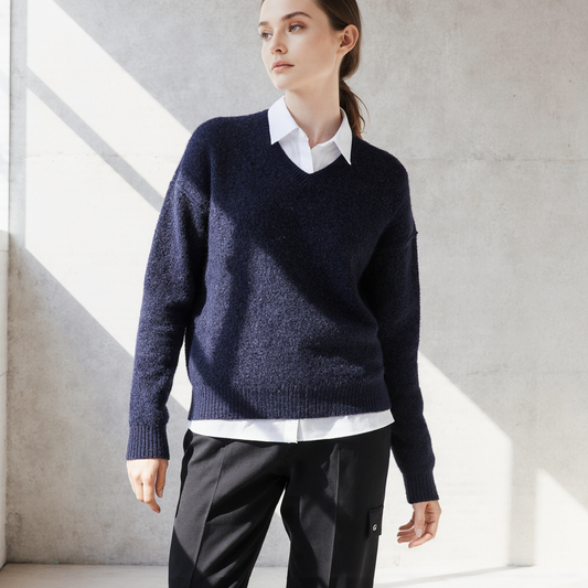 Merino Wool V-Neck Pullover