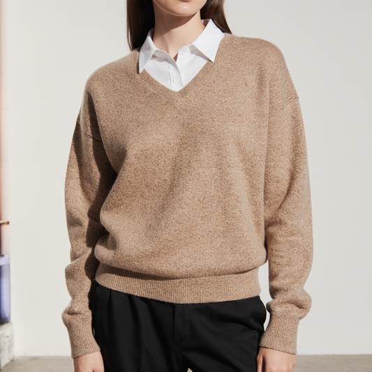 Merino Wool V-Neck Pullover