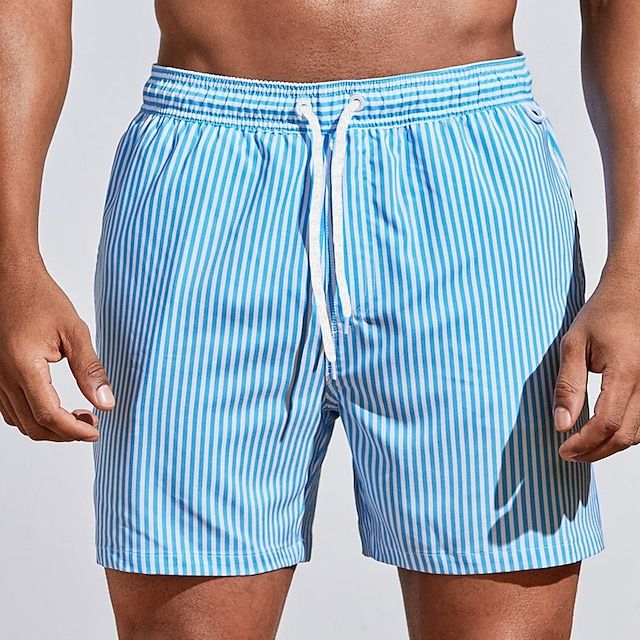Casual Striped Boardshorts