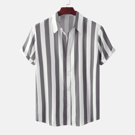 Breathable Striped Summer Shirt