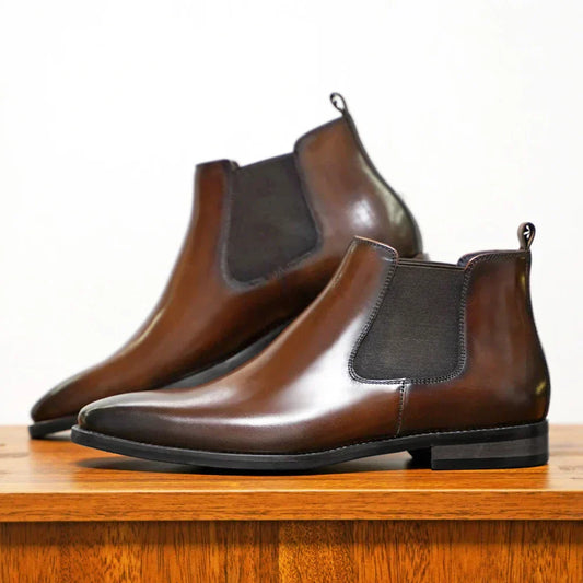 Percival Leather Chelsea Boots