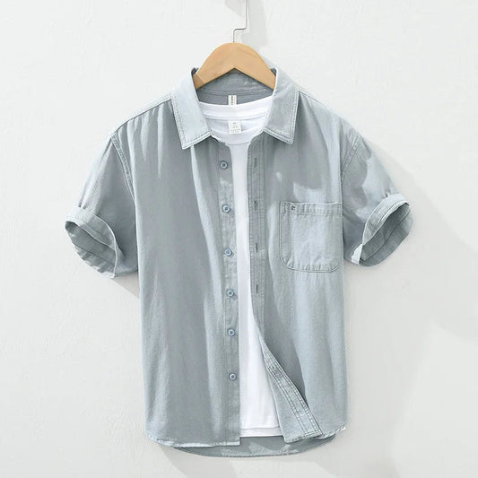 Short Sleeved Cotton Shirt