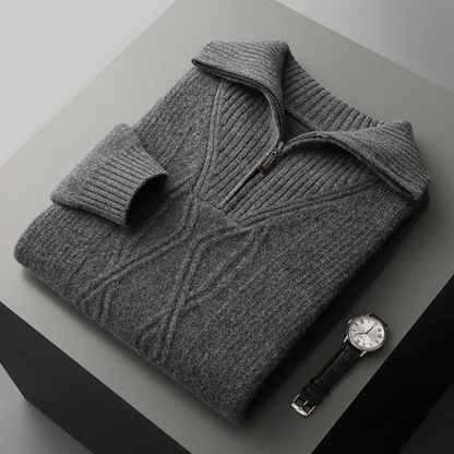 Taranto Merino Wool Zip Sweater