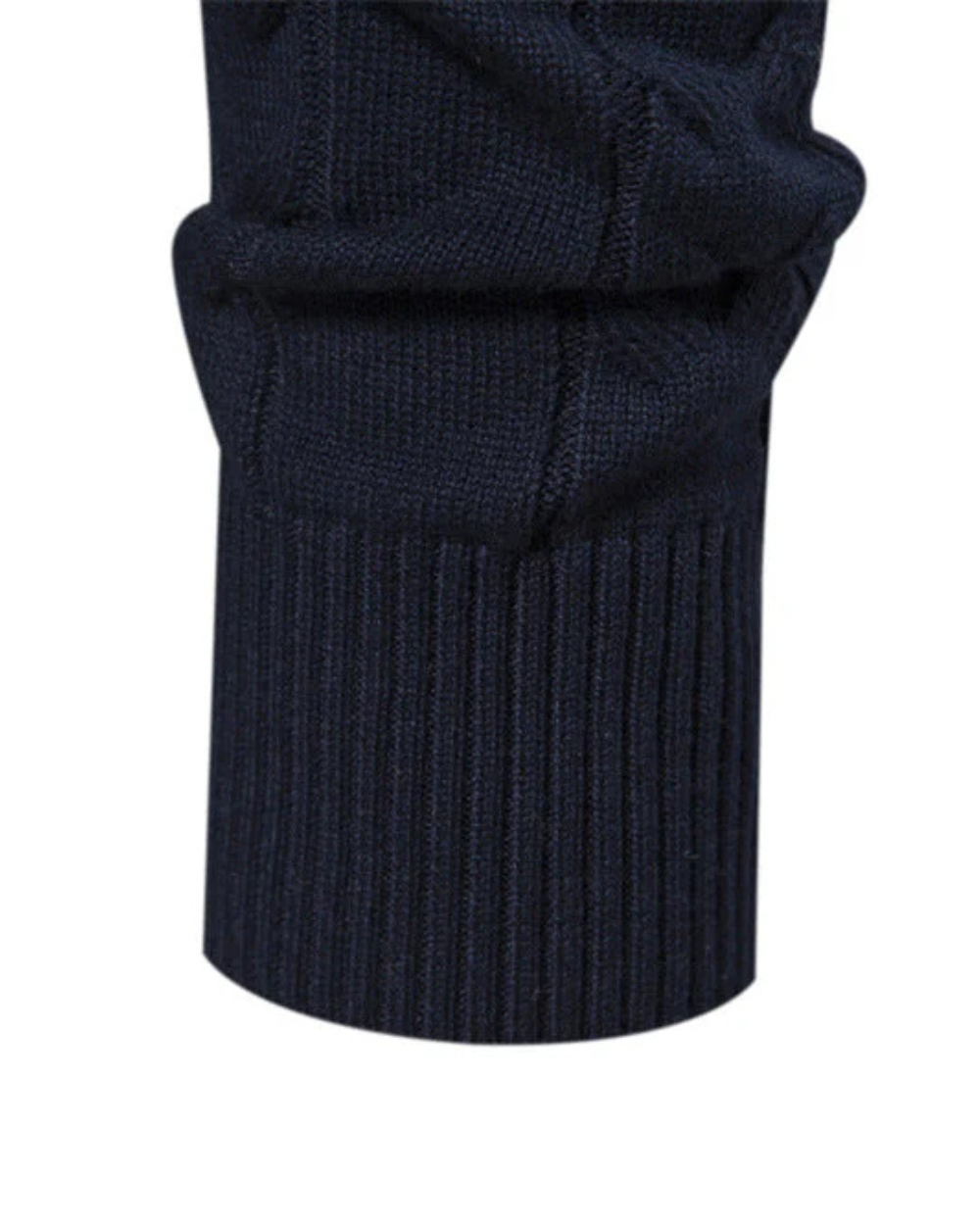 Frederico Cotton Zip Sweater with Pattern