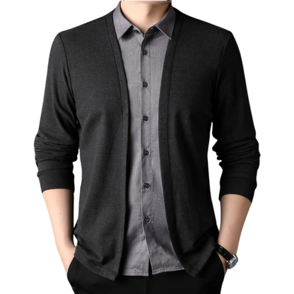 2-in-1 shirt and cardigan