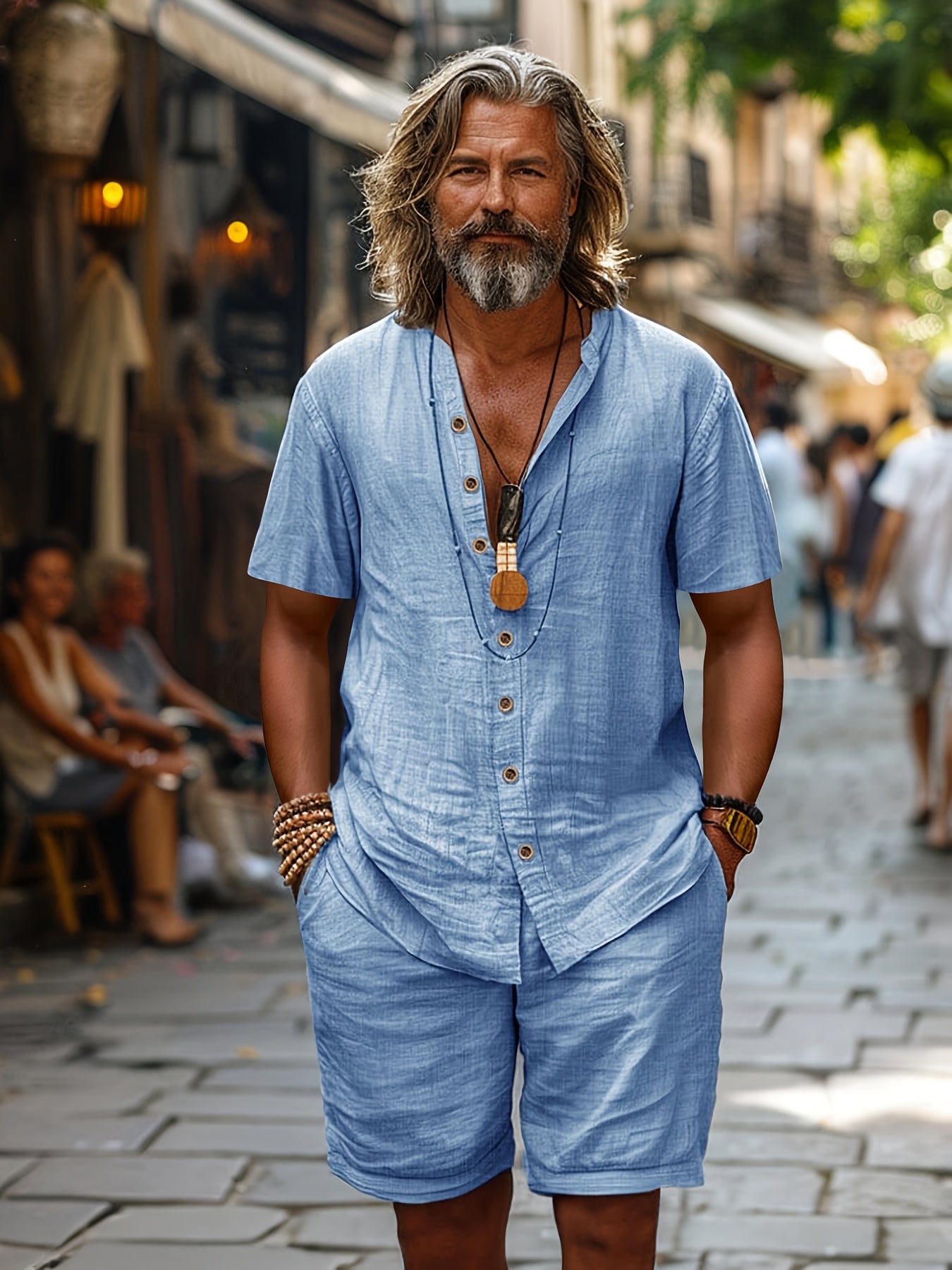 Elegant Short Sleeved Set