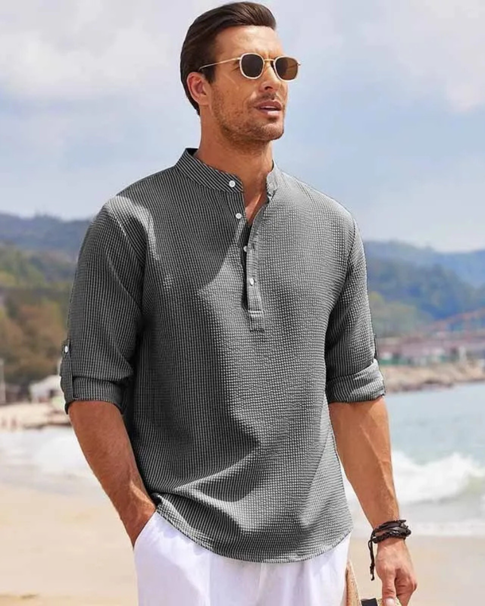 Long Sleeved Polo Shirt