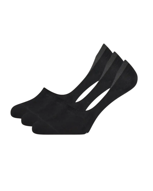 3 Pair of Invisible Loafer Socks - Black