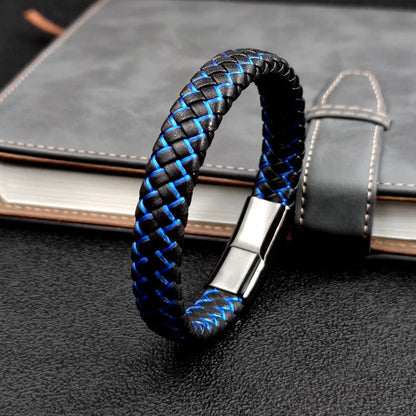 Leather Braided Men's Bracelet