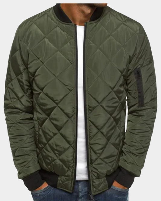 Andrew | Quilted Bomber Jacket