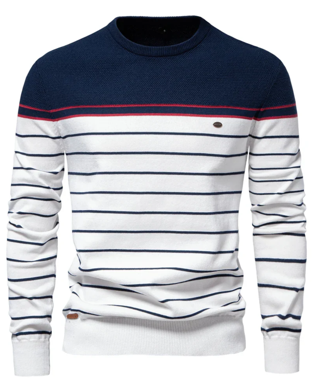 Men's Sweater With Stripe Design