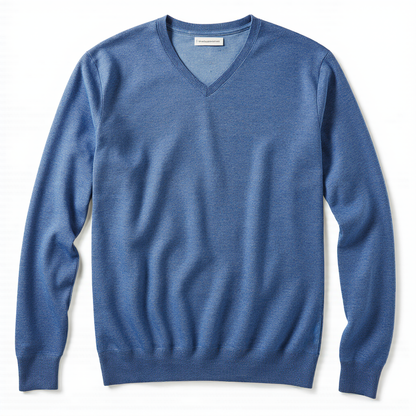 Merino Wool V-Neck Pullover
