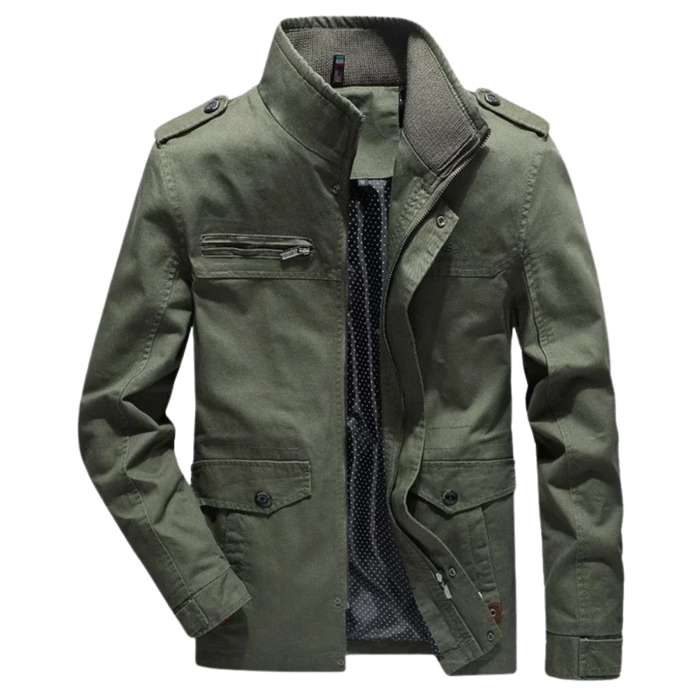 Elegant Cotton Cargo Jacket