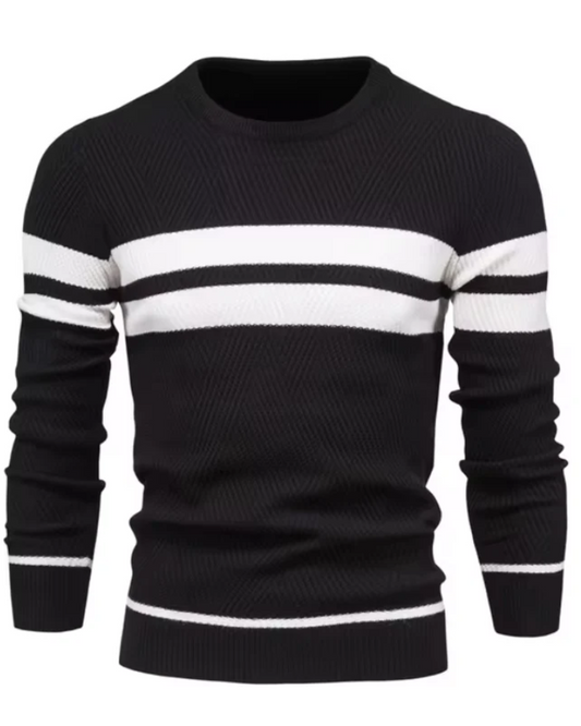 Stylish Men's Sweater With Stripes