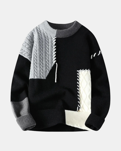 Amadeo Patchwork Pullover
