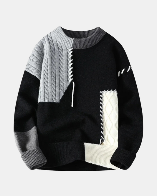 Amadeo Patchwork Pullover