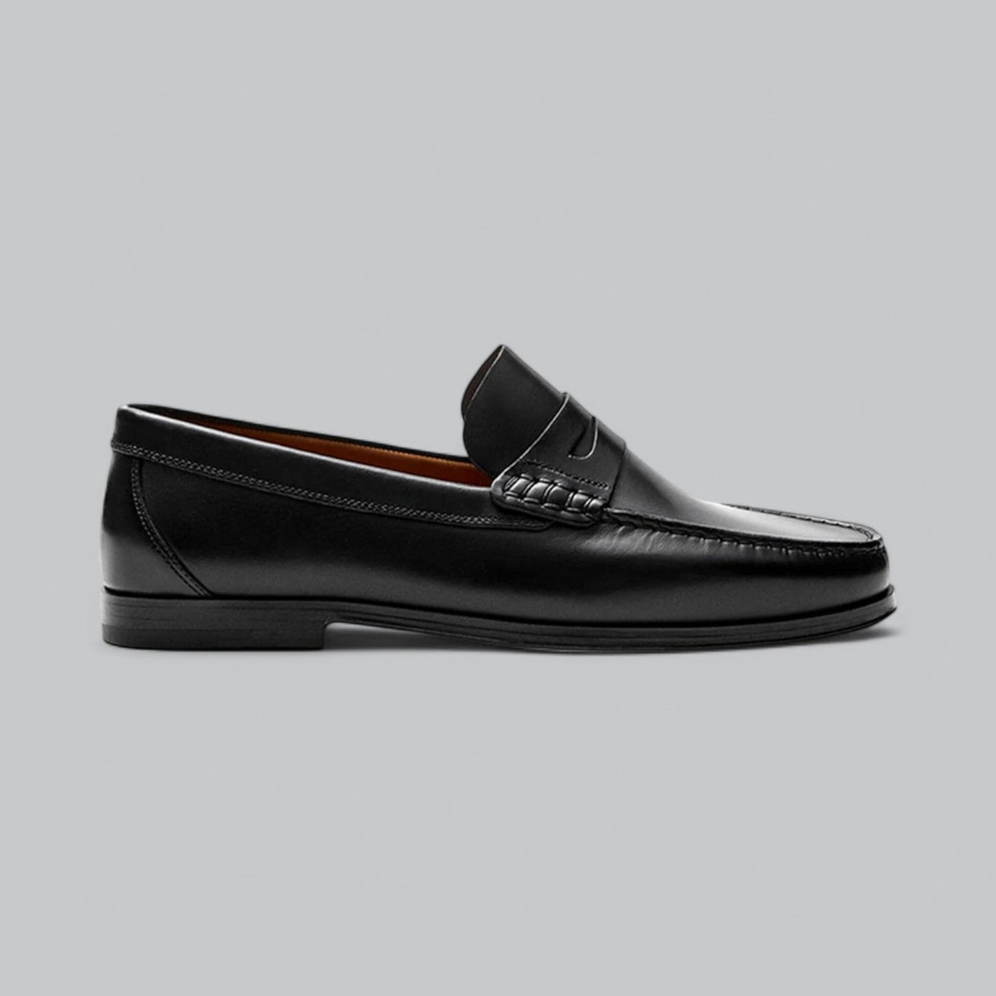 Chic Leather Penny Loafers