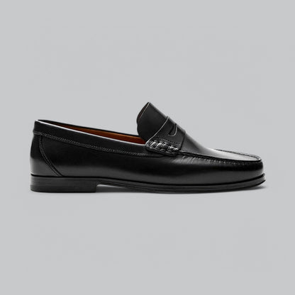 Chic Leather Penny Loafers