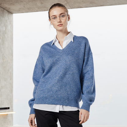 Merino Wool V-Neck Pullover