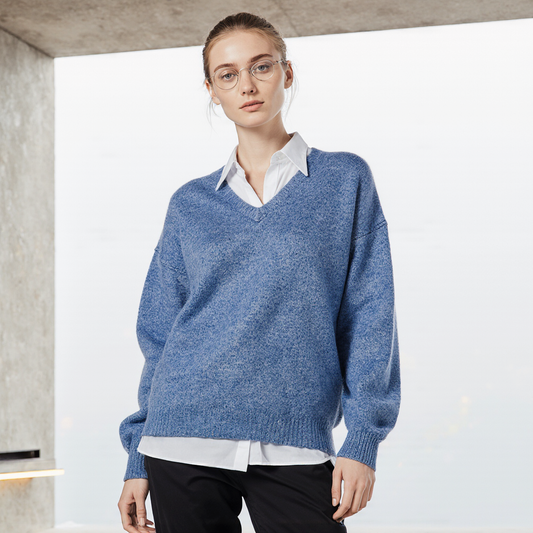 Merino Wool V-Neck Pullover