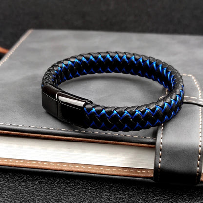Leather Braided Men's Bracelet