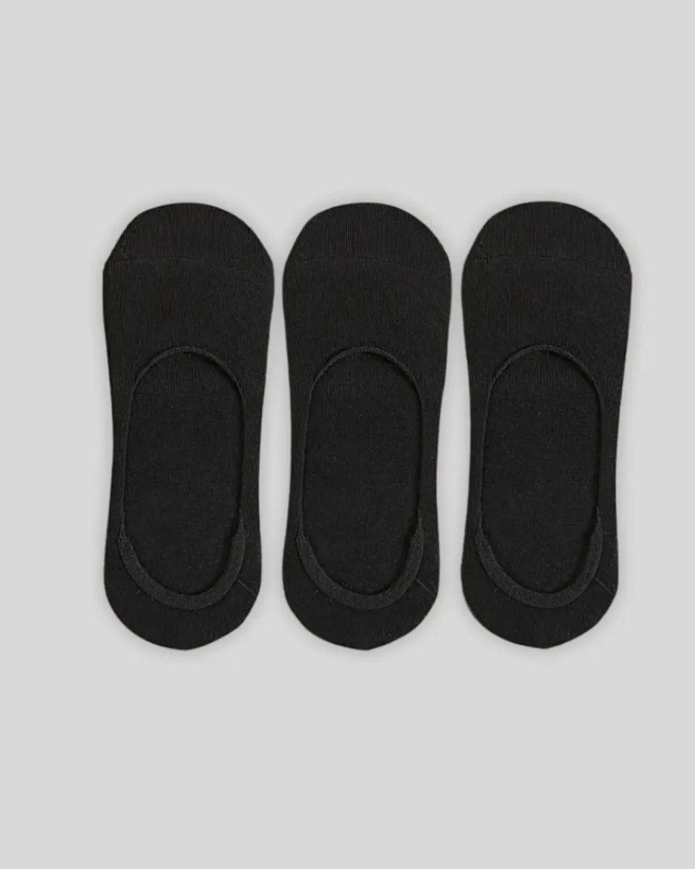 3 Pair of Invisible Loafer Socks - Black