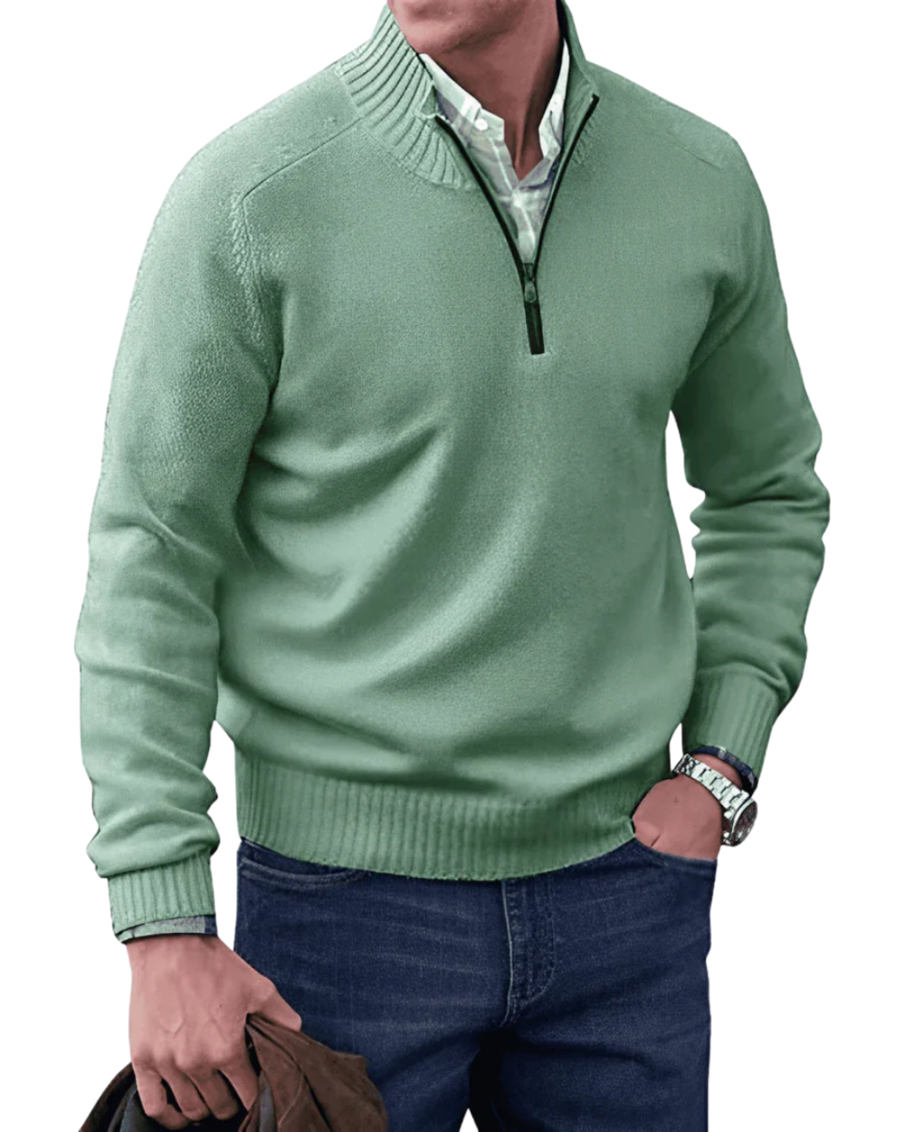 Casual Zip Sweater