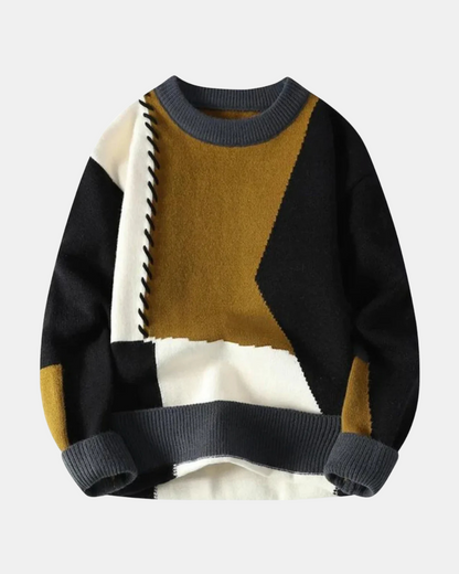 Amadeo Patchwork Pullover