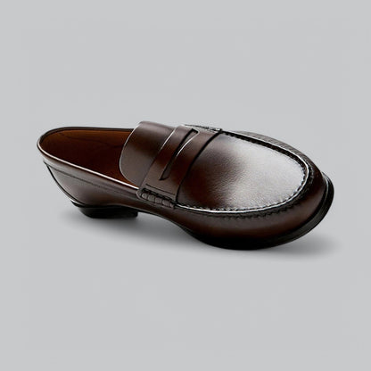 Chic Leather Penny Loafers