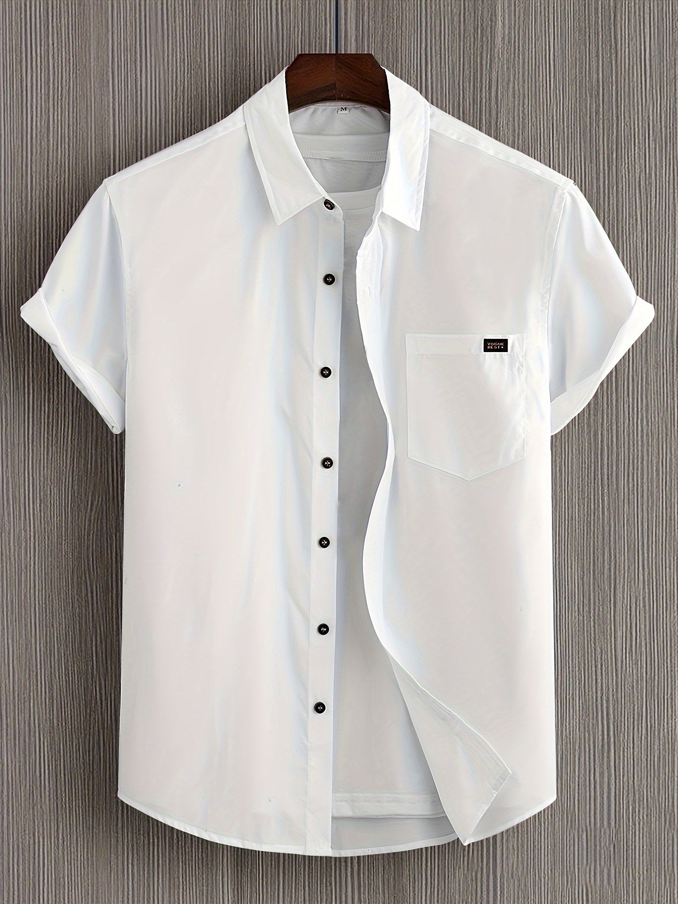 Casual Short Sleeved Cotton Shirt
