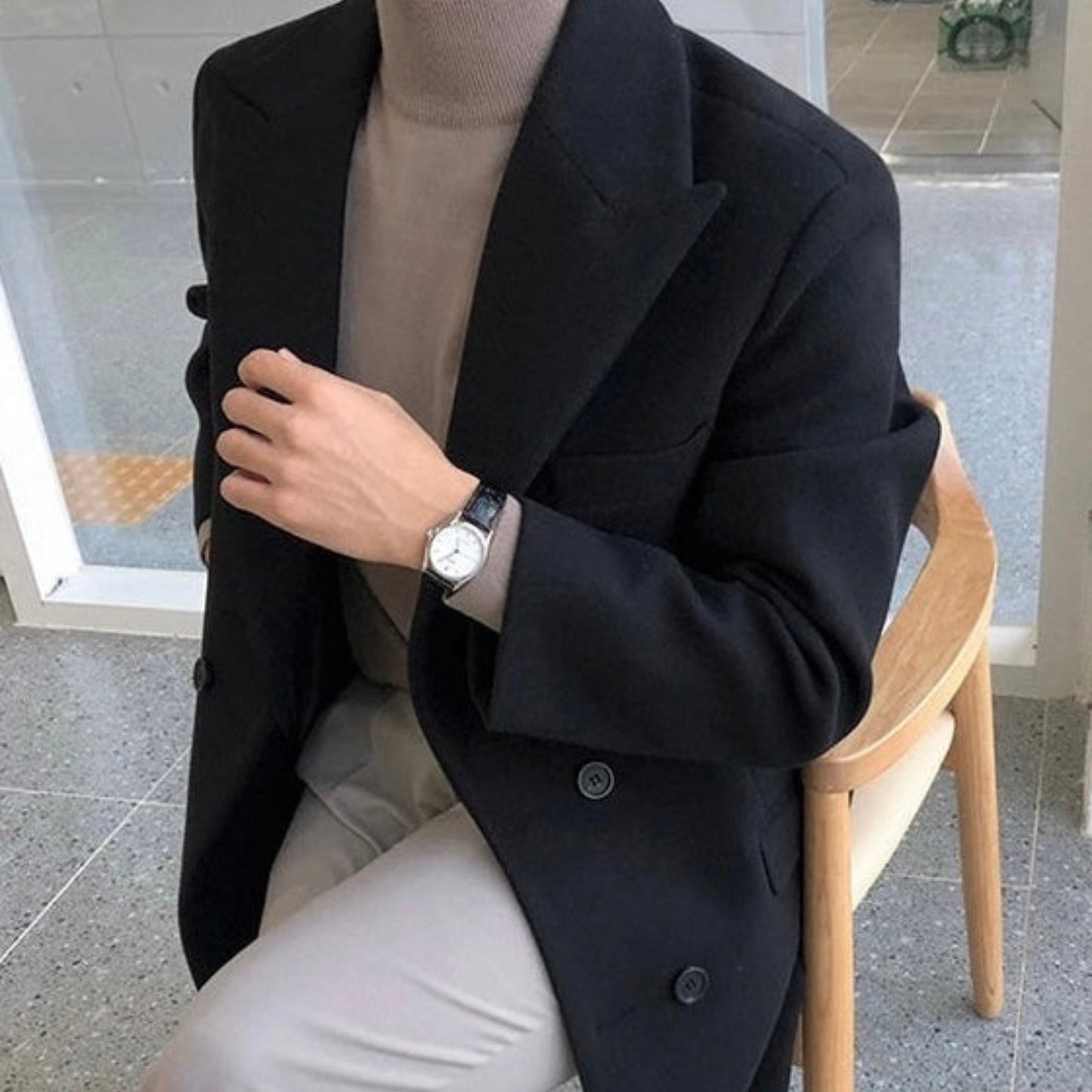 Elegant Double Breasted Coat