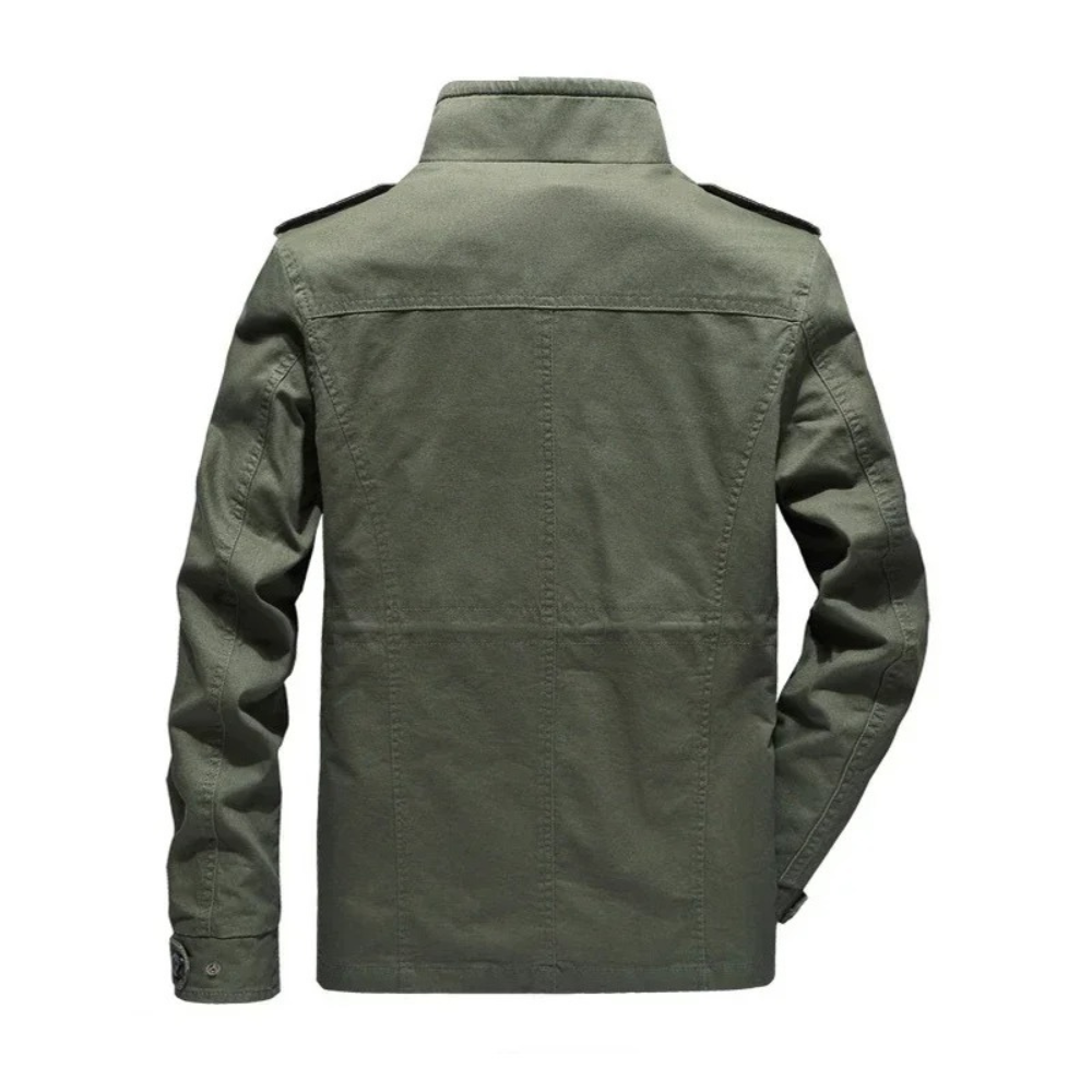 Elegant Cotton Cargo Jacket