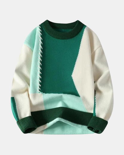 Amadeo Patchwork Pullover