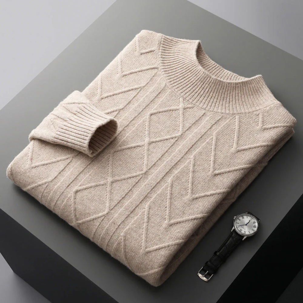 Mizar Patterned Cashmere Sweater