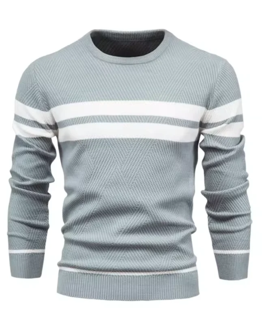 Stylish Men's Sweater With Stripes