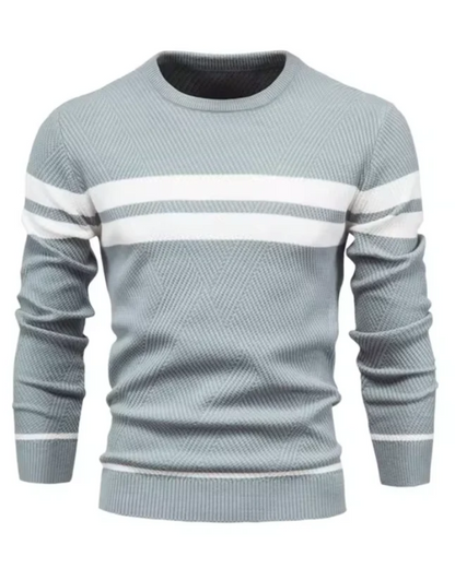 Stylish Men's Sweater With Stripes
