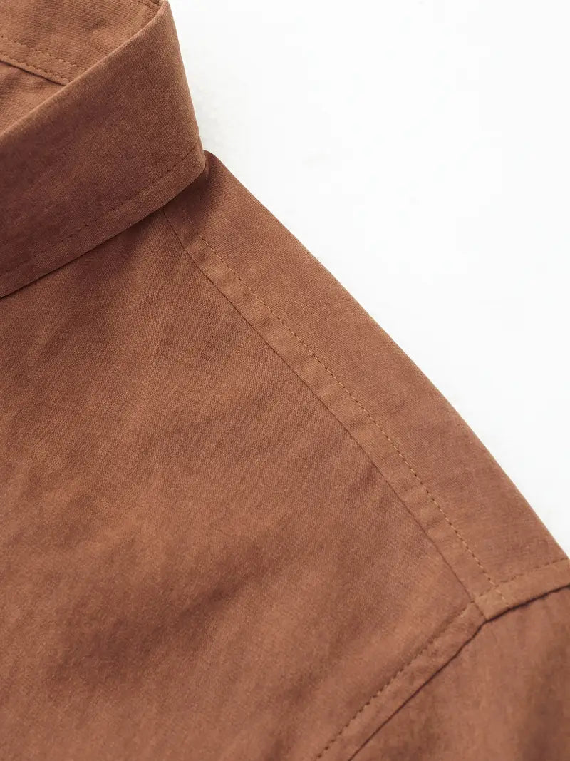 Casual Short Sleeved Cotton Shirt