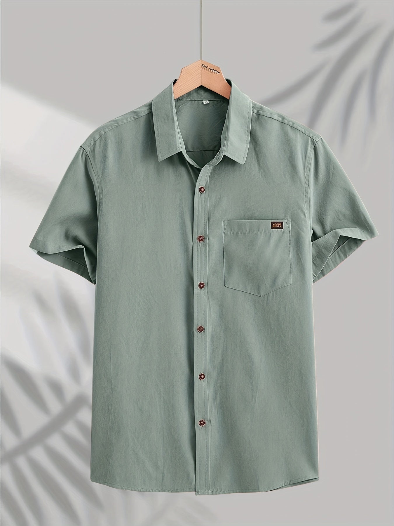 Casual Short Sleeved Cotton Shirt