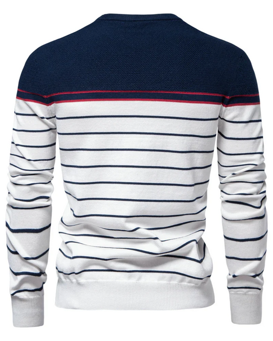 Men's Sweater With Stripe Design